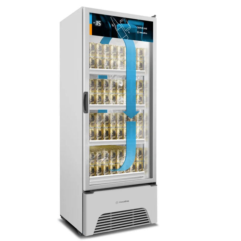 Cervejeira Porta de Vidro 576 Litros Metalfrio VN50AH Branca 220V