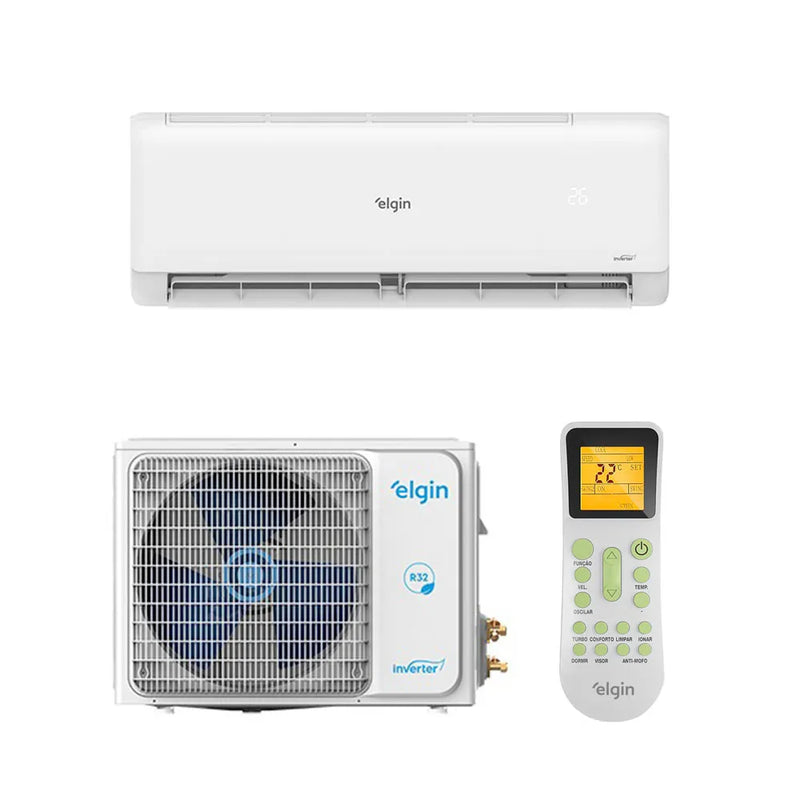 Ar Condicionado Split Hi Wall Eco II Connect Inverter Elgin 9.000 Btus Quente e Frio 220v