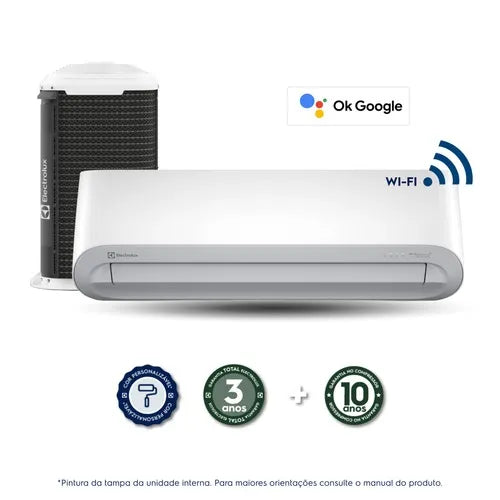 Ar Condicionado Split Hi Wall Electrolux Color Wi-Fi Inverter 9.000 Btus Quente e Frio 220v R-32